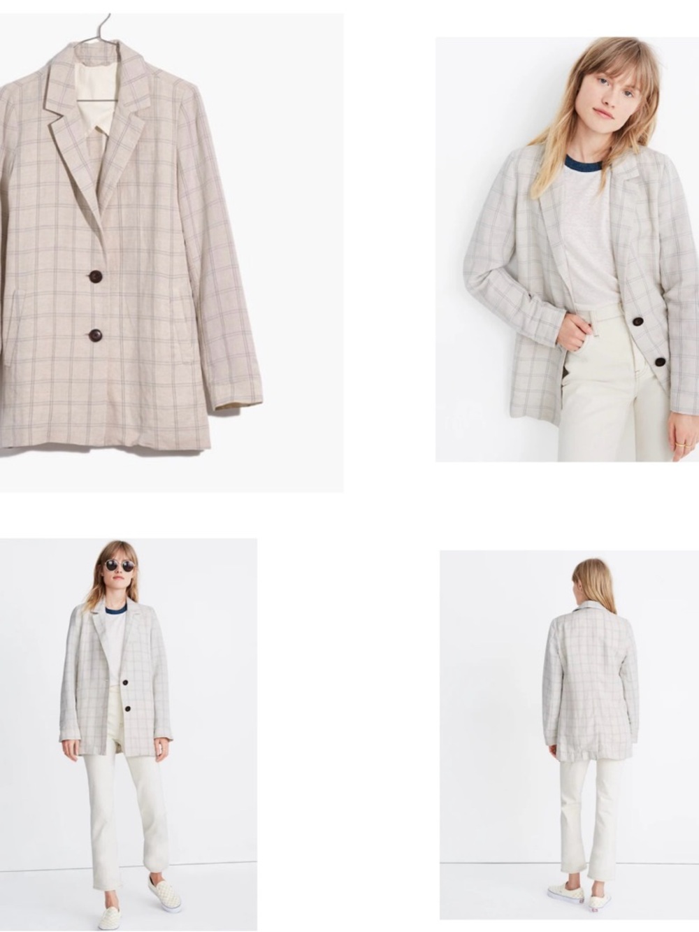 Madewell Dorset Blazer Windowpane